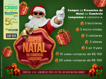 Acilpa lança campanha Super Natal do Comércio Lençoense